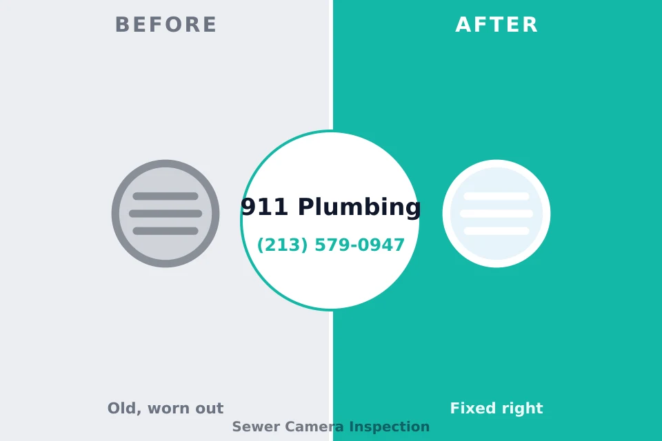 Before and after: plumbing company Brice Prairie, WI